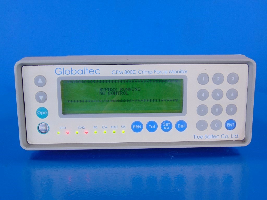 Globaltec True Soltec CFM800D CRIMP FORCE MONITOR 