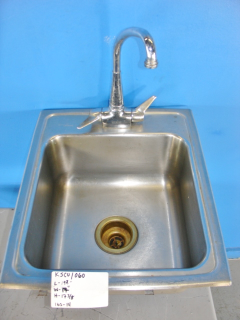 Stainless Steel Drop In Hand/Bar Sink w/Faucet and Strainer 