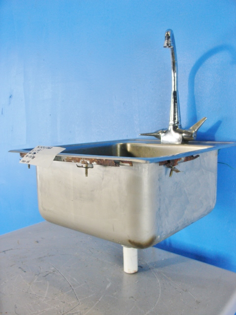 Stainless Steel Drop In Hand/Bar Sink w/Faucet and Strainer 