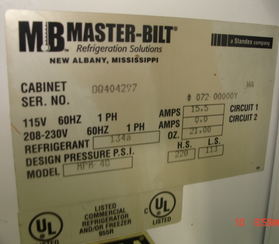 Master-Bilt MPM 48SS Merchandiser Medium Temperature Open Display COOLER