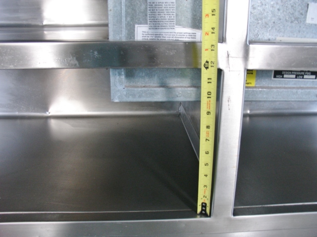 Atlas Metal Industries 10' Cold Food Buffet Serving Line with Corian Top WCM-C-4