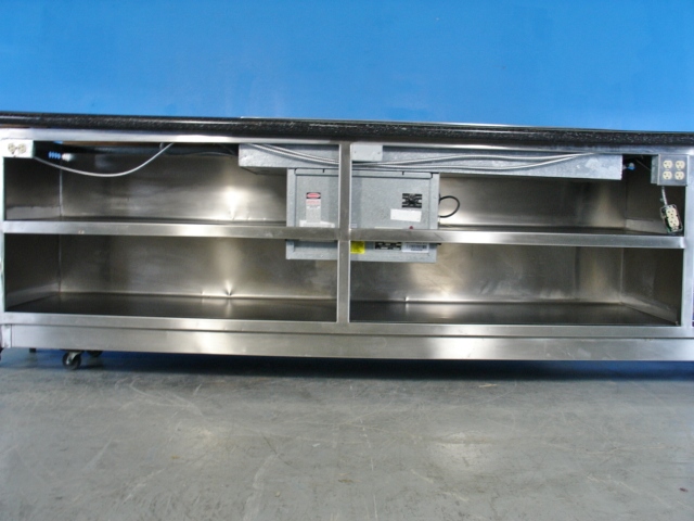 Atlas Metal Industries 10' Cold Food Buffet Serving Line with Corian Top WCM-C-4