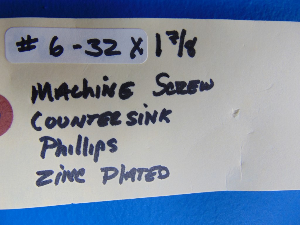 #6-32X 1 7/8" Machine Screw Countersunk Phillips Zinc Plated(lot of 100)