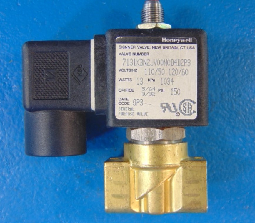 HONEYWELL SKINNER 7131KBN2JV00N0D4D2P3 1/4" SOLENOID VALVE 120V 491514P