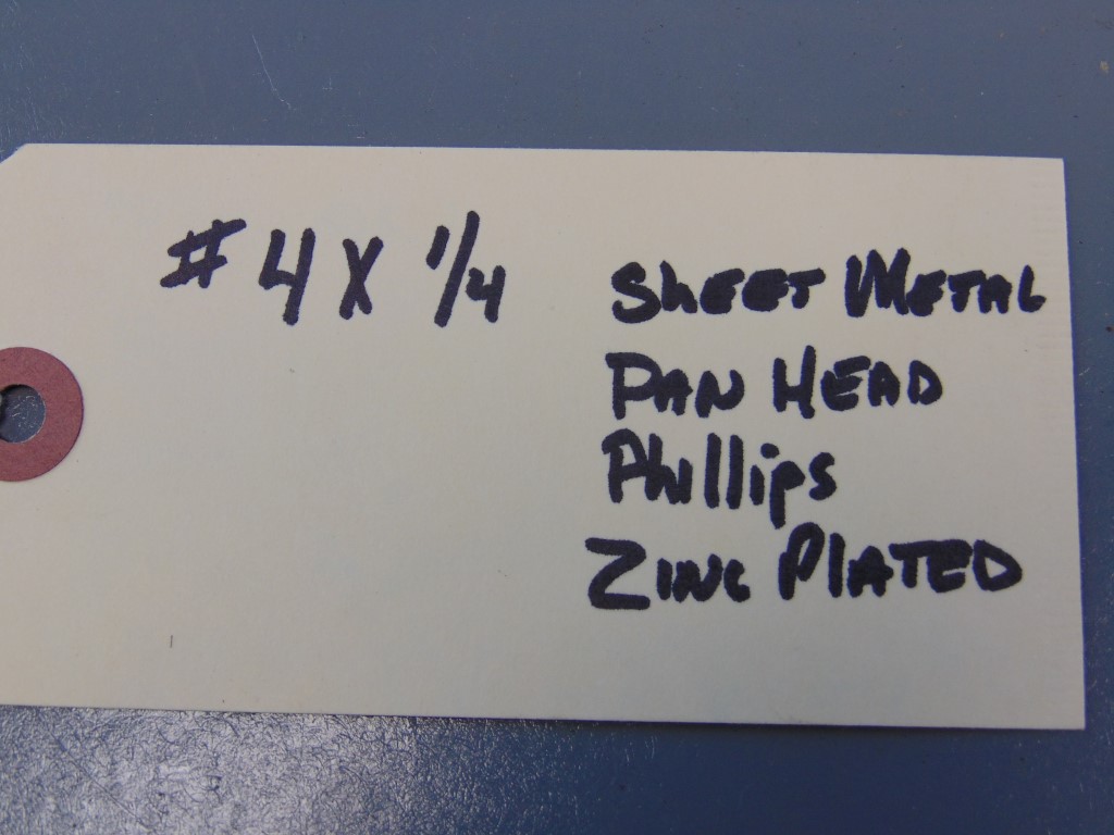 #4 X 1/4" Sheet Metal Pan Head Phillips Zinc Plated (lot of 100)