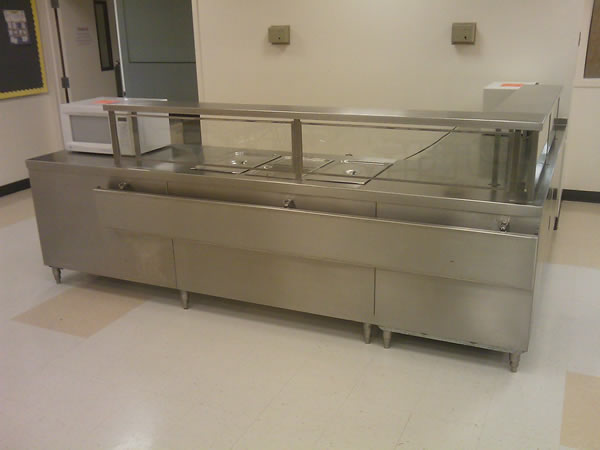 Small A La Carte Line Buffet Serving Line Stainless Steel 