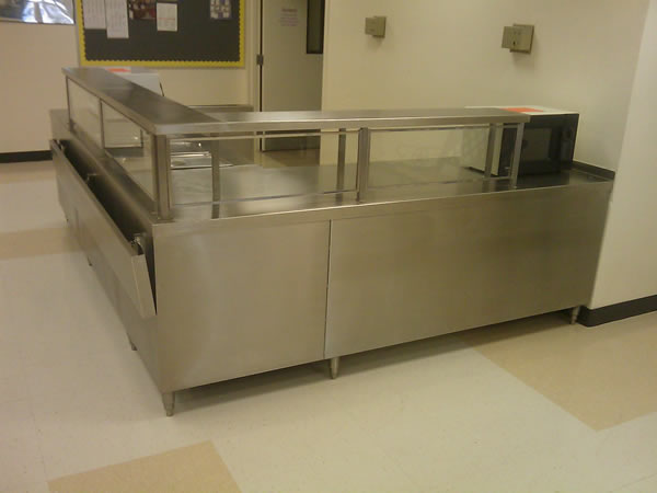 Small A La Carte Line Buffet Serving Line Stainless Steel 