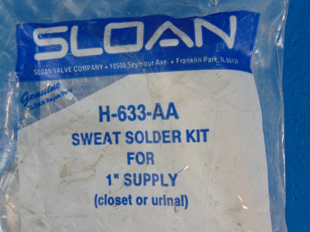 Sloan H-633-AA Sweat Solder Kit for 1"Supply