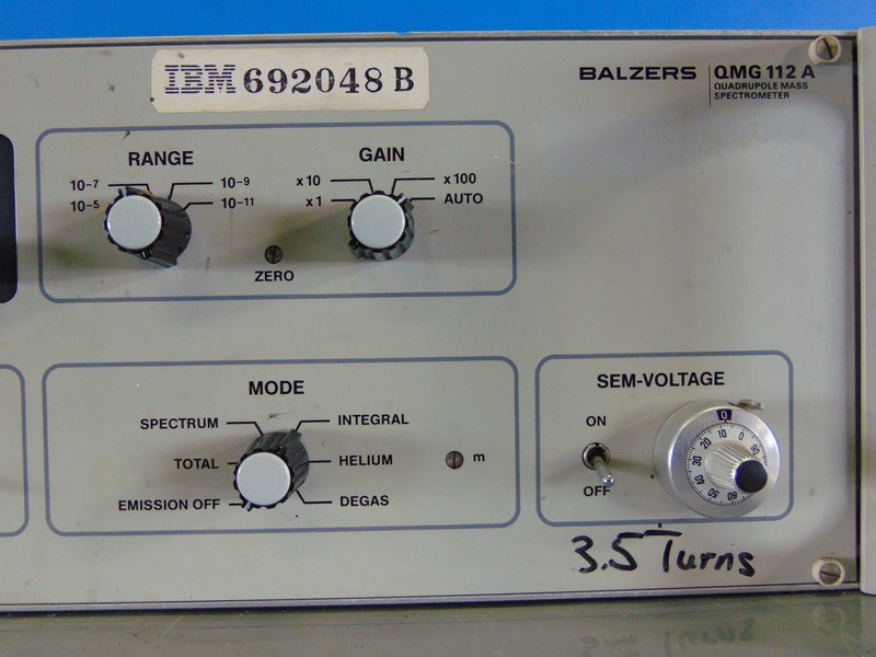 IBM BALZERS QMG 112A