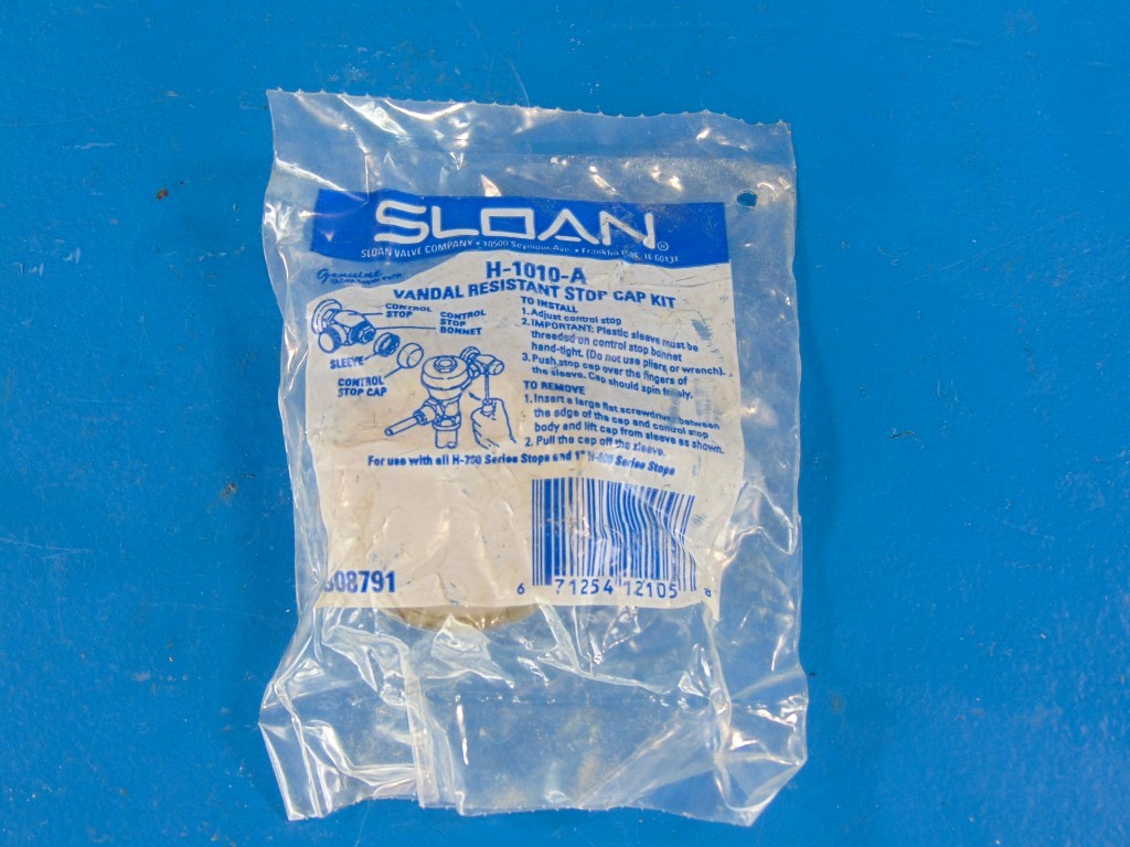 Sloan Vandal Resistant Stop Cap Kit H-1010-A 3308791