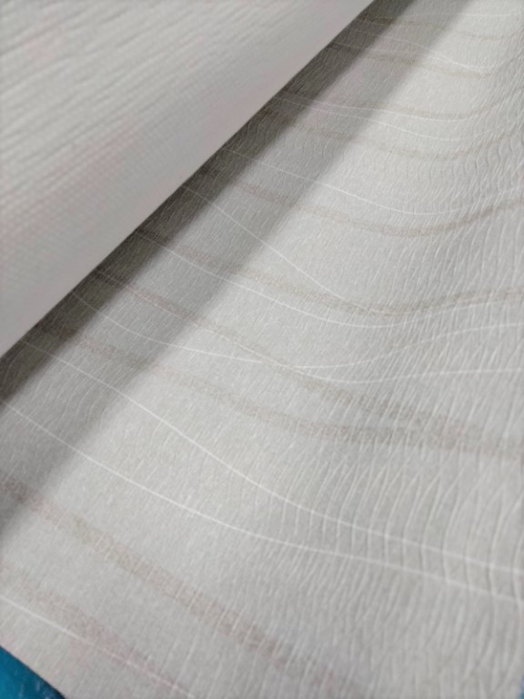 Koroseal  wallcovering  in Crossing Waves pattern