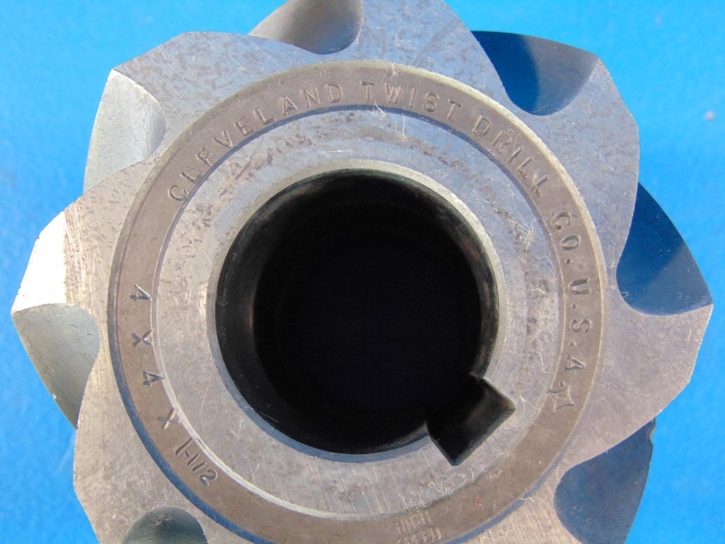 CLEVELAND TWIST DRILL CO. 4" High Speed Side milling Cutter 4"X 4"X 1 1/2" 