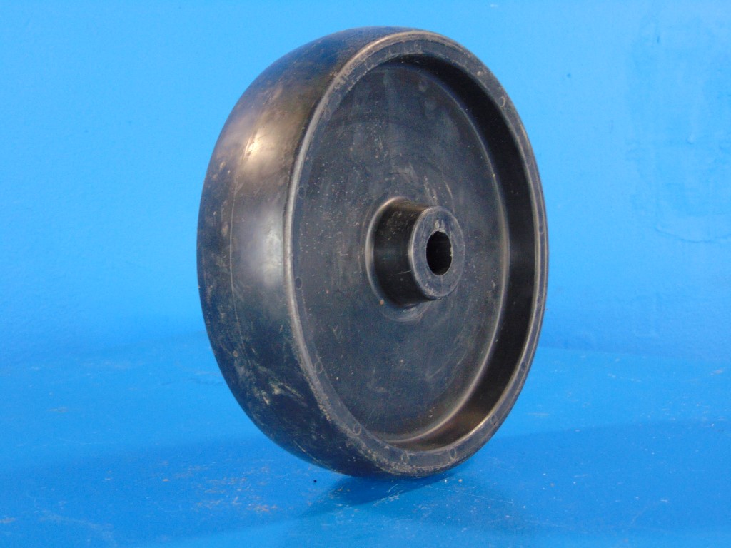 Hard Plastic Caster Wheels 8"x 3/4"axle no bearings