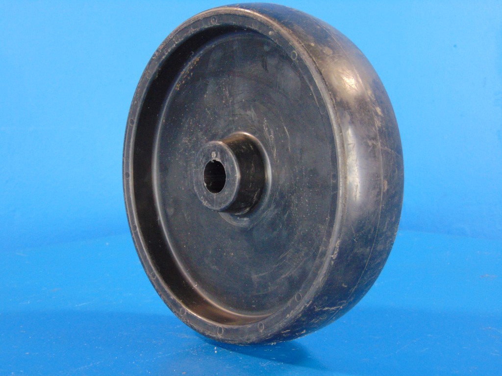 Hard Plastic Caster Wheels 8"x 3/4"axle no bearings