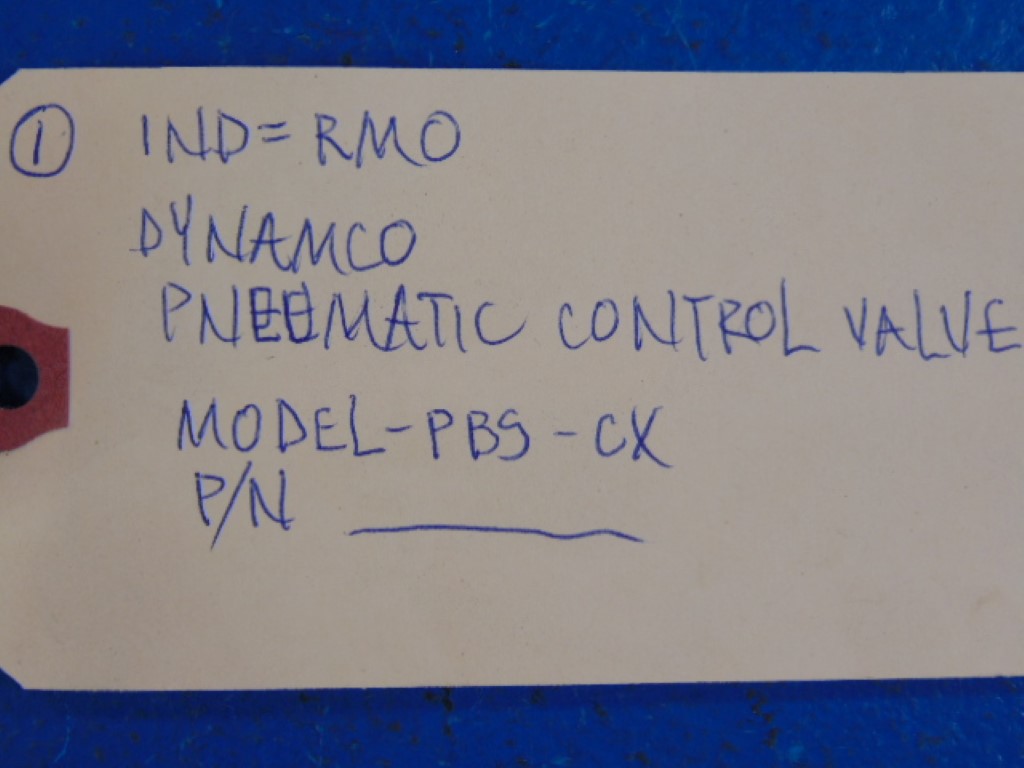 DYNAMCO  PBS-CX PNEUMATIC VALVE