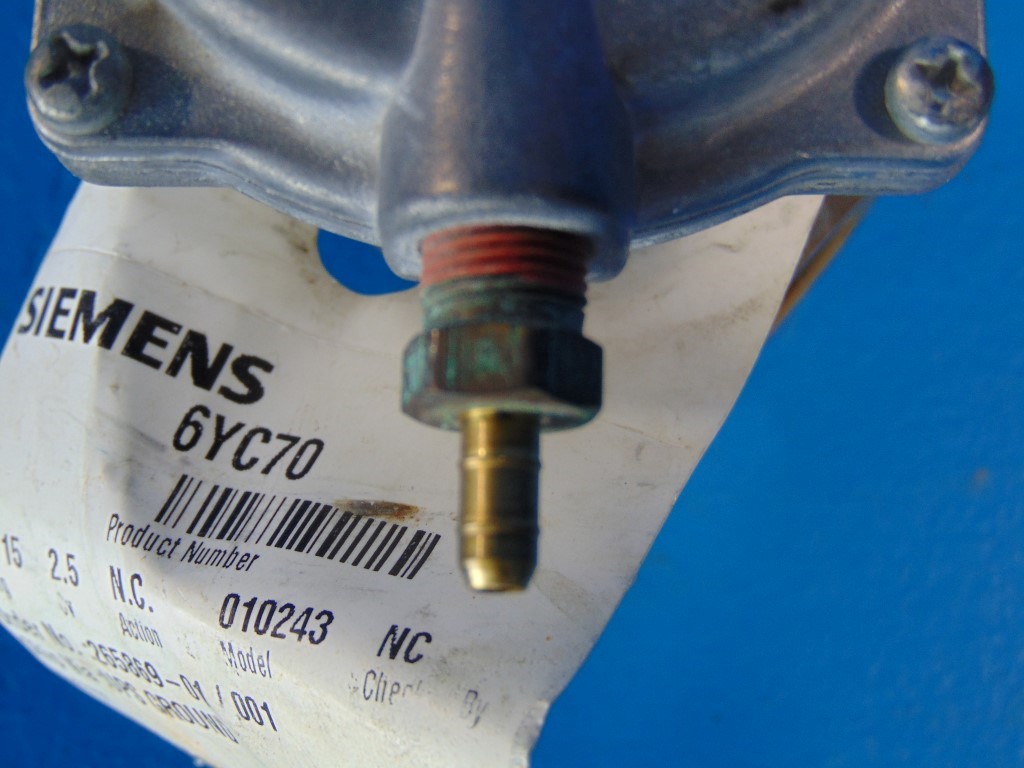 Siemens 010243 Pneumatic Actuator Valve P/N:599-01088