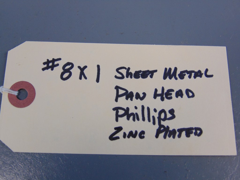 #8 X 1" Sheet Metal Pan Head Phillips Zinc Plated 80  Lots of 100