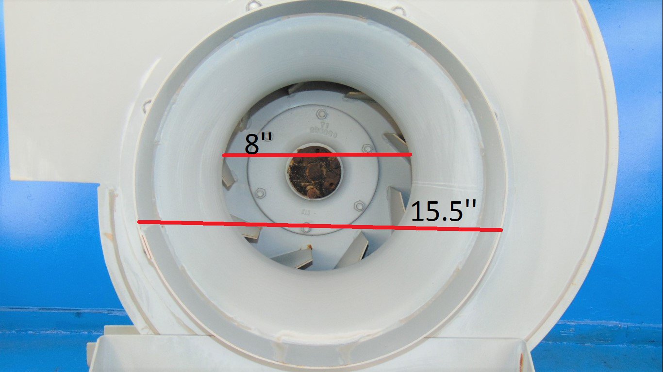 Greenheck 13-BISW-21-10-I Mark UF Double-Width Centrifugal Fan 