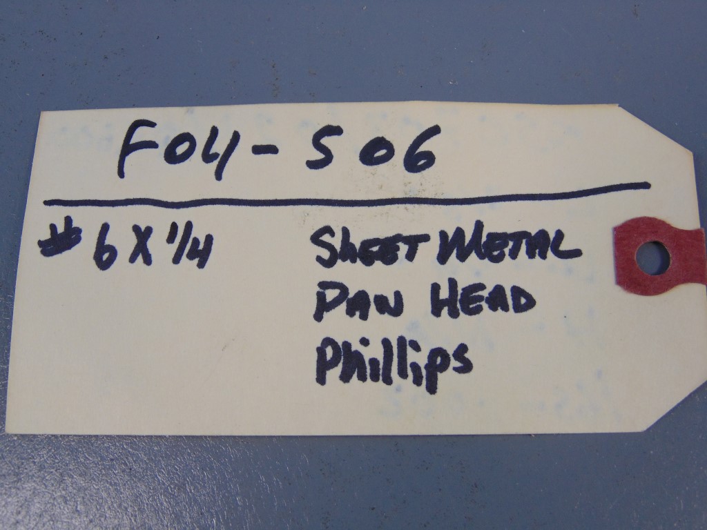 #6 X 1/4" Sheet Metal Pan Head Phillips Screw Lot of 100