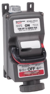 PASS & SEYMOUR PS4100MIR9-W 100AMP 240V 25HP MECHANICAL INTERLOCK