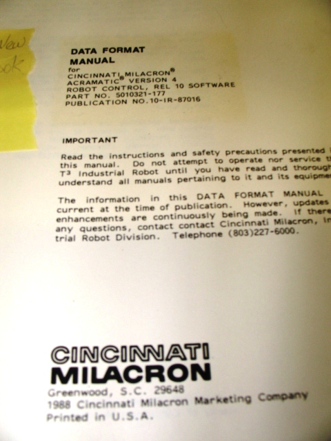 Cincinnati Milacron Acramatic SCARA Robotic Arm Work Cell - Precision Automation Equipment