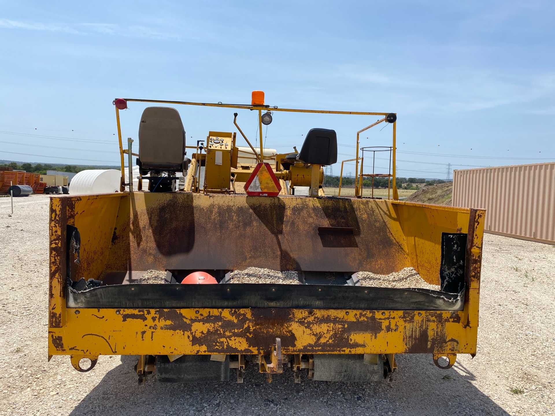 USED W.H. Manufacturing Spread King WH Chip Spreader w/hopper attachment 1385.2 Hours