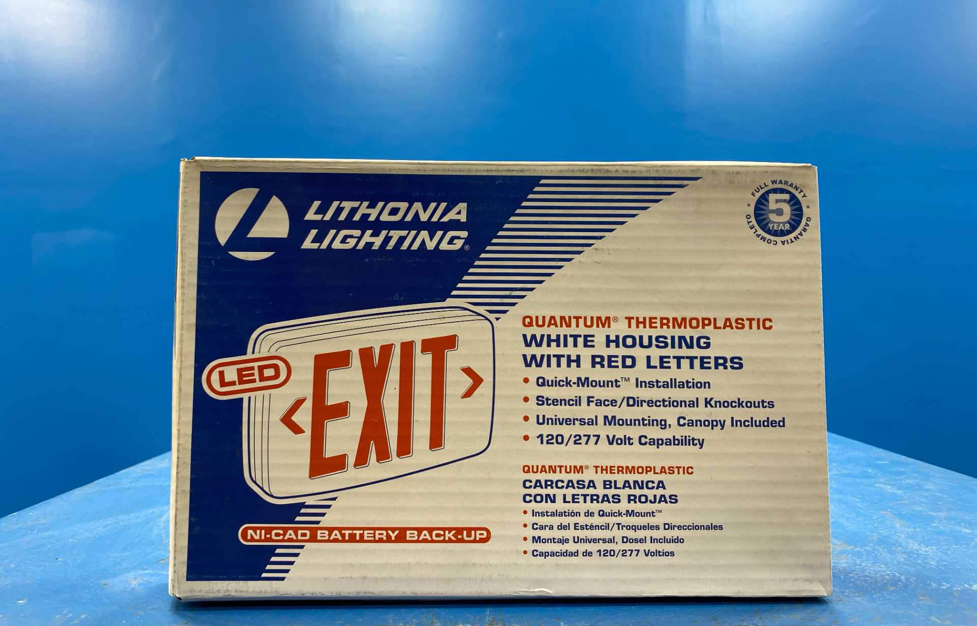 Lithonia Lighting LED Exit sign w/NI-CAD Battery Back-up