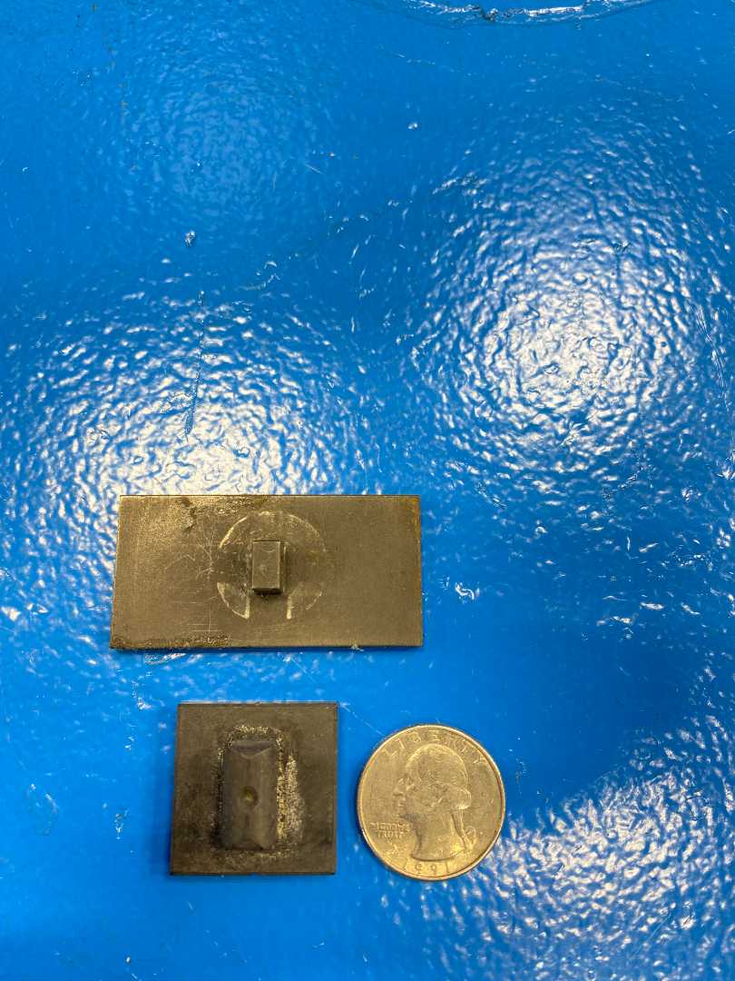 Instron 2702-032 Rubber Coated Jaw Faces 1" x 1" for the 1kN High-Temperature Pneumatic Action Grips 2732 Series 