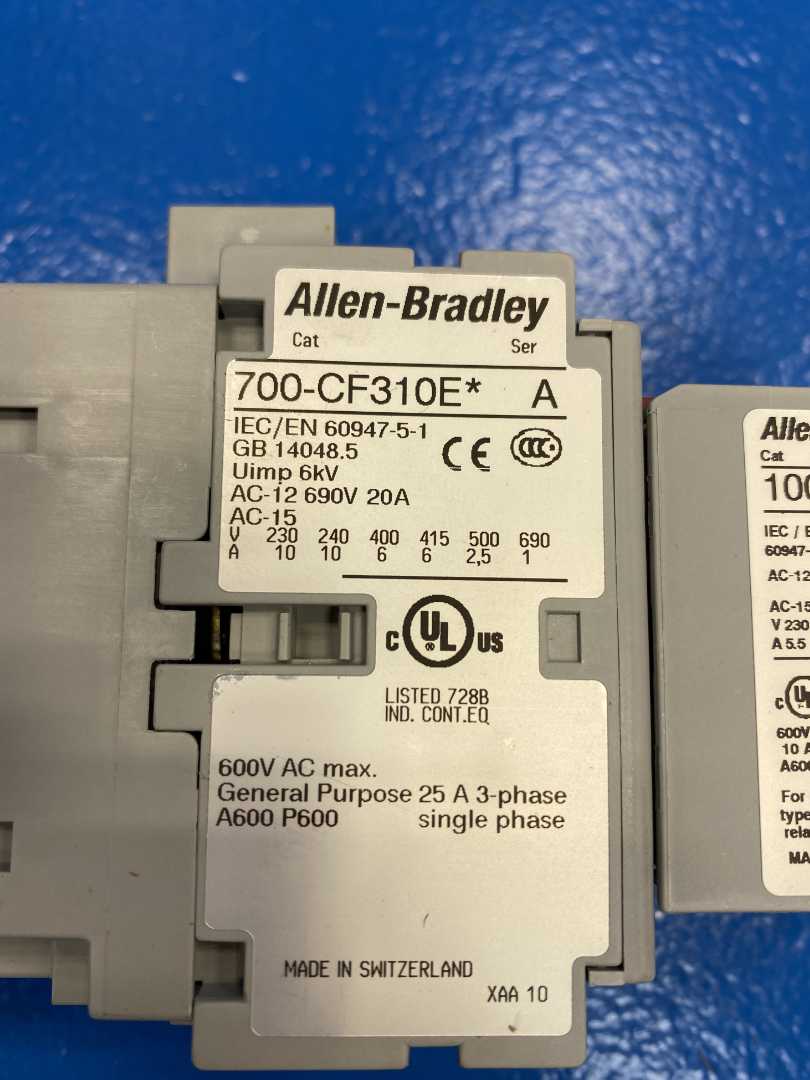 Allen Bradley 700-CF310E Relay w/ 100S-E Guard Master