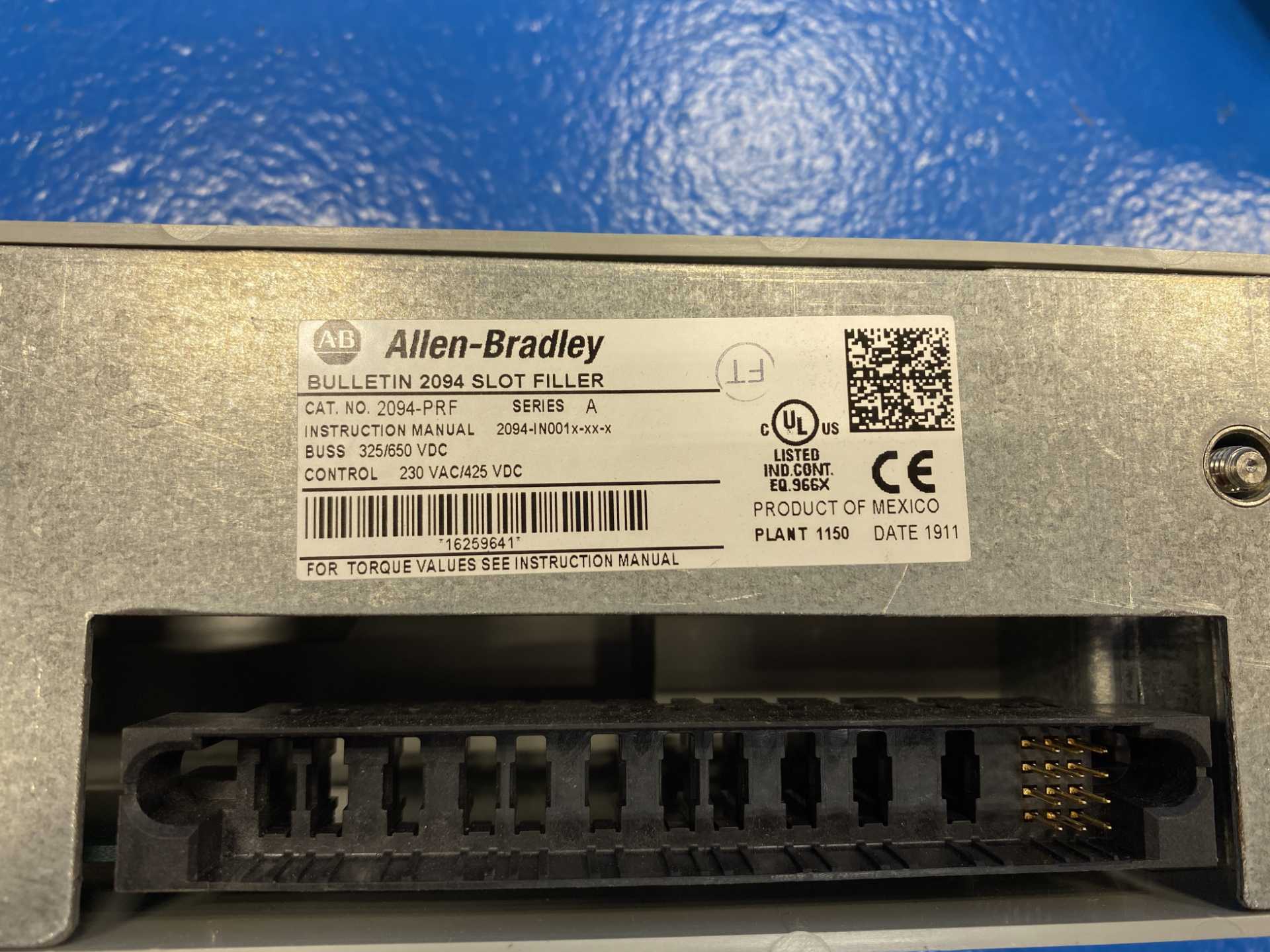 Allen Bradley Bulletin 2094 Power Rail Slot Filler Kinetix 6000