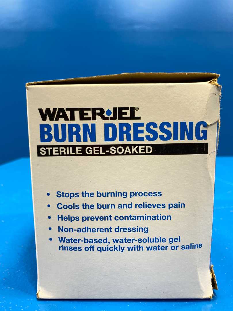 WaterJel 4"x4" Burn Dressing  Sterile Gel-Soaked Item #0404