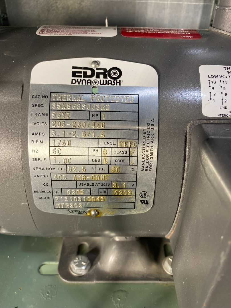 2014 Edro Dyna M110S Steam Dryer - 110 lb Capacity, 3-Phase 440V - Industrial Laundry Dryer with Manual