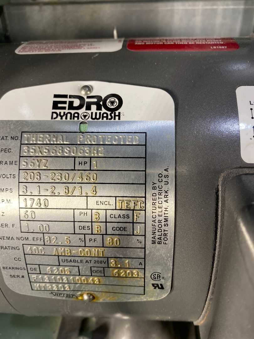 2014 Edro Dyna M110S Steam Dryer - 110 lb Capacity, 3-Phase 440V - Industrial Laundry Dryer with Manual