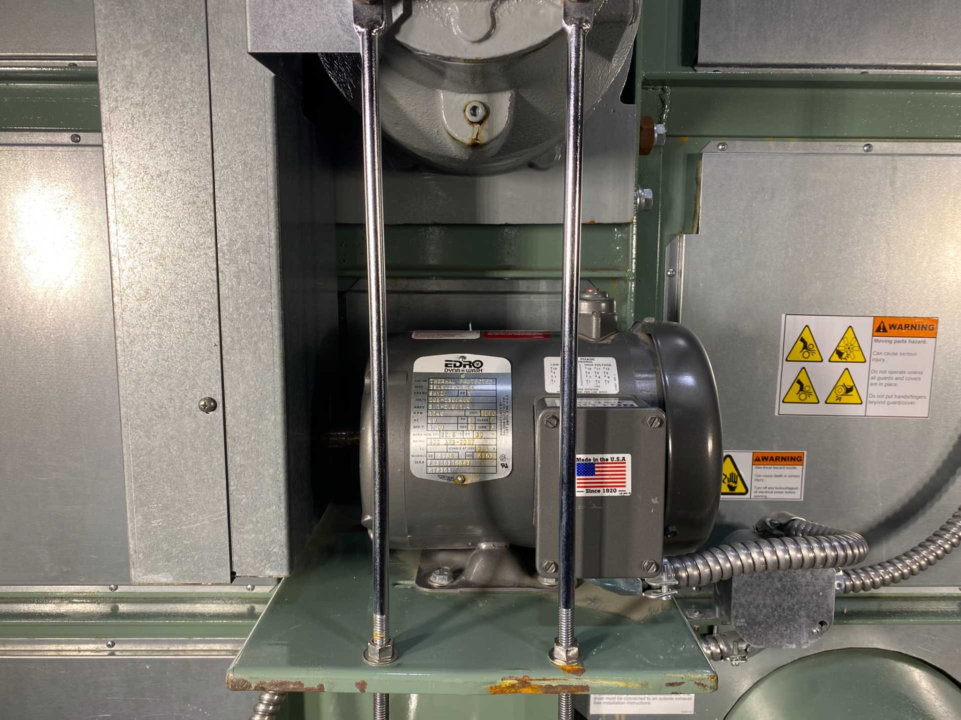 2014 Edro Dyna M110S Steam Dryer - 110 lb Capacity, 3-Phase 440V - Industrial Laundry Dryer with Manual