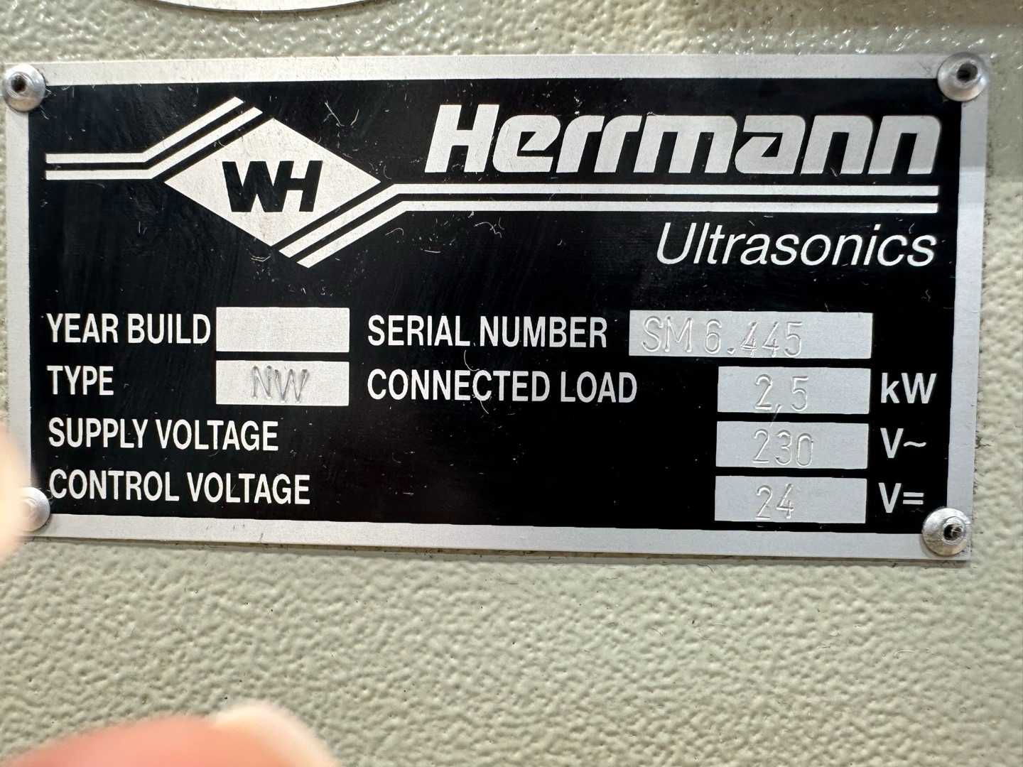 Herrmann Ultrasonics NW Control Cabinet with Rittal SK 3149 000 Roof Fan, Serial #SM6145, 2.5kW, 230V