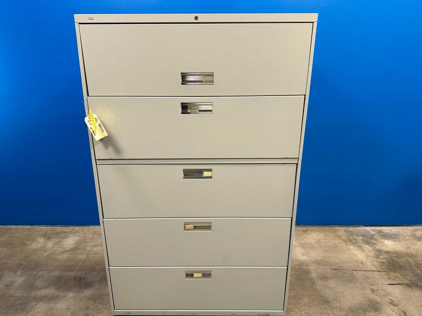 HON 5 Drawer Lockable Lateral Filing Cabinet