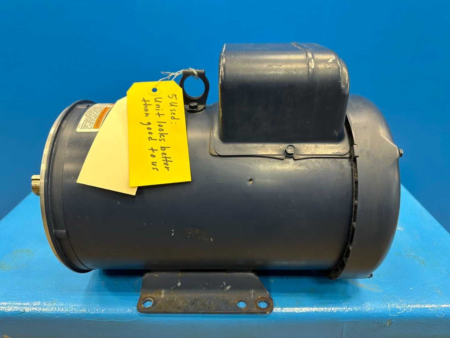 5HP LEESON P184K34FK2D 230V 1PH 3500 rpm 184TC Electric Motor