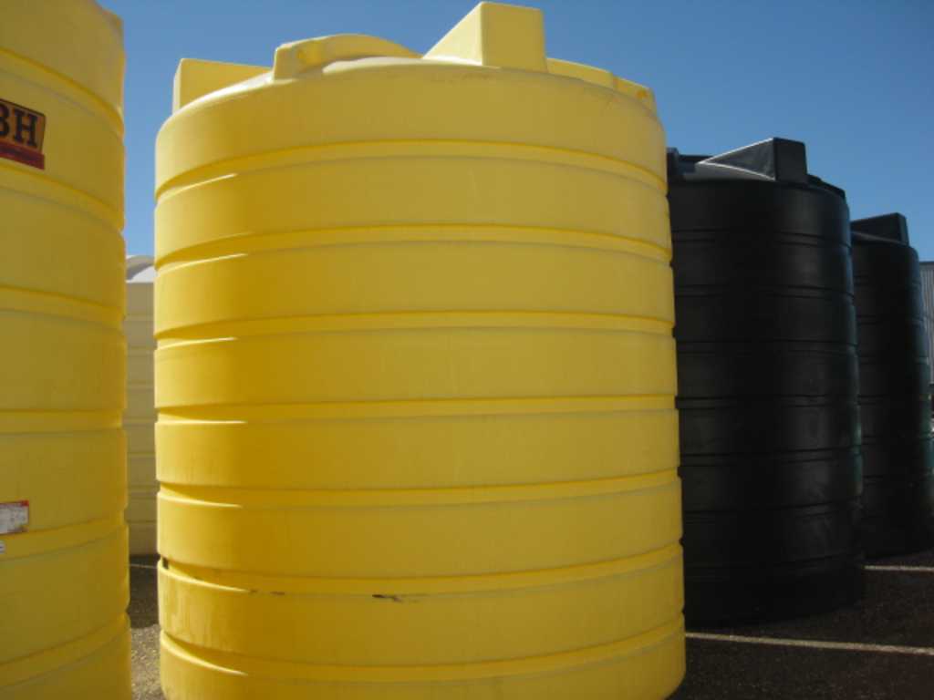 6250 Gallon THV06250 Flat Bottom Storage Tank - Yellow - Heavy-Duty Liquid Storage Solution