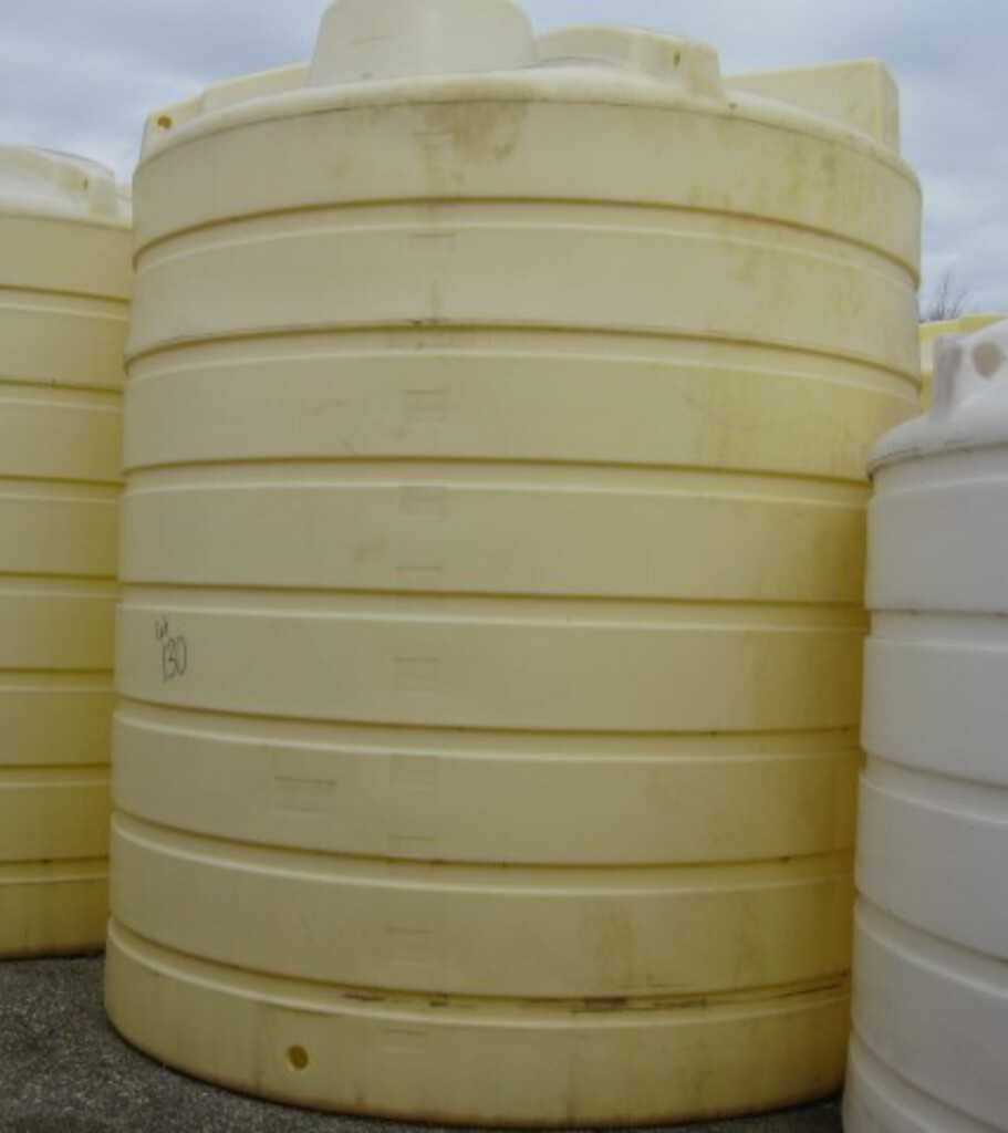 Enduraplas 6250 Gallon Flat Bottom Storage Tank - Model THV06250 - Yellow - Industrial Liquid Storage