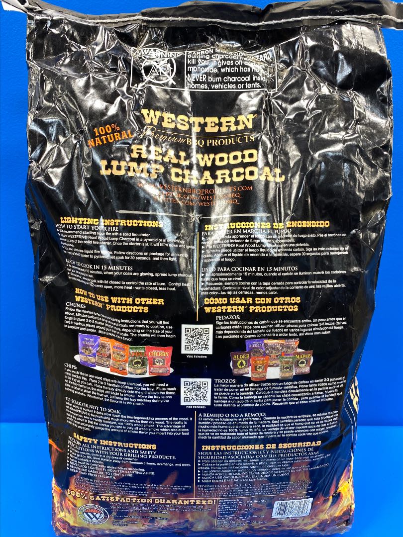 Western Real Wood Lump Charcoal 20LB Bag