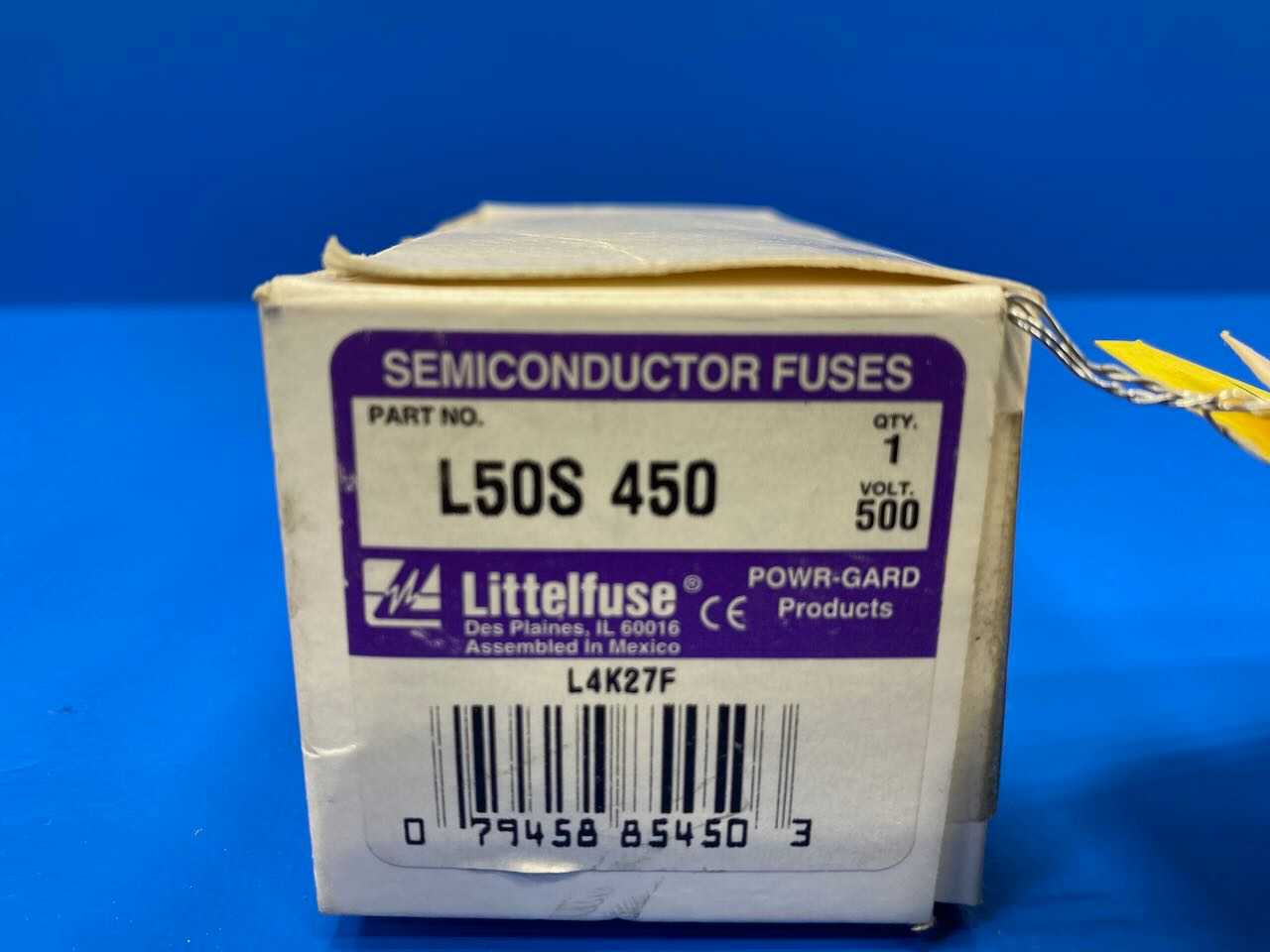 Littelfuse L50S 450 SEMICONDUCTOR FUSE P/N# L50S 450 500V