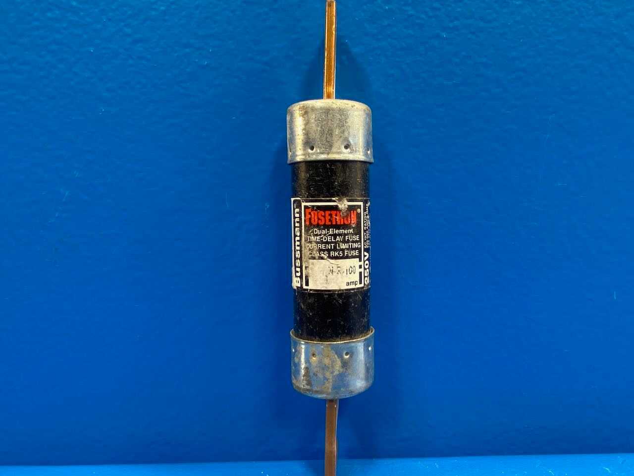 Bussmann FUSETRON FRN-R-100 Class RK5 Time Delay Fuse 100A 250V