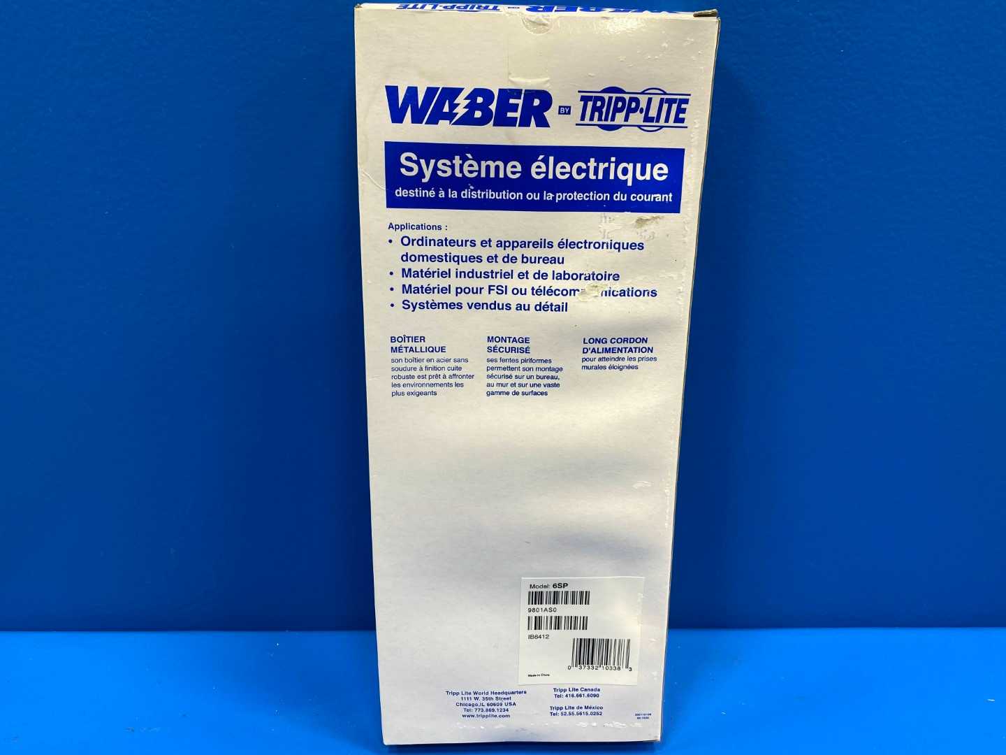 Waber by Tripp-Lite UL24CB-15  Power System 6 outlets