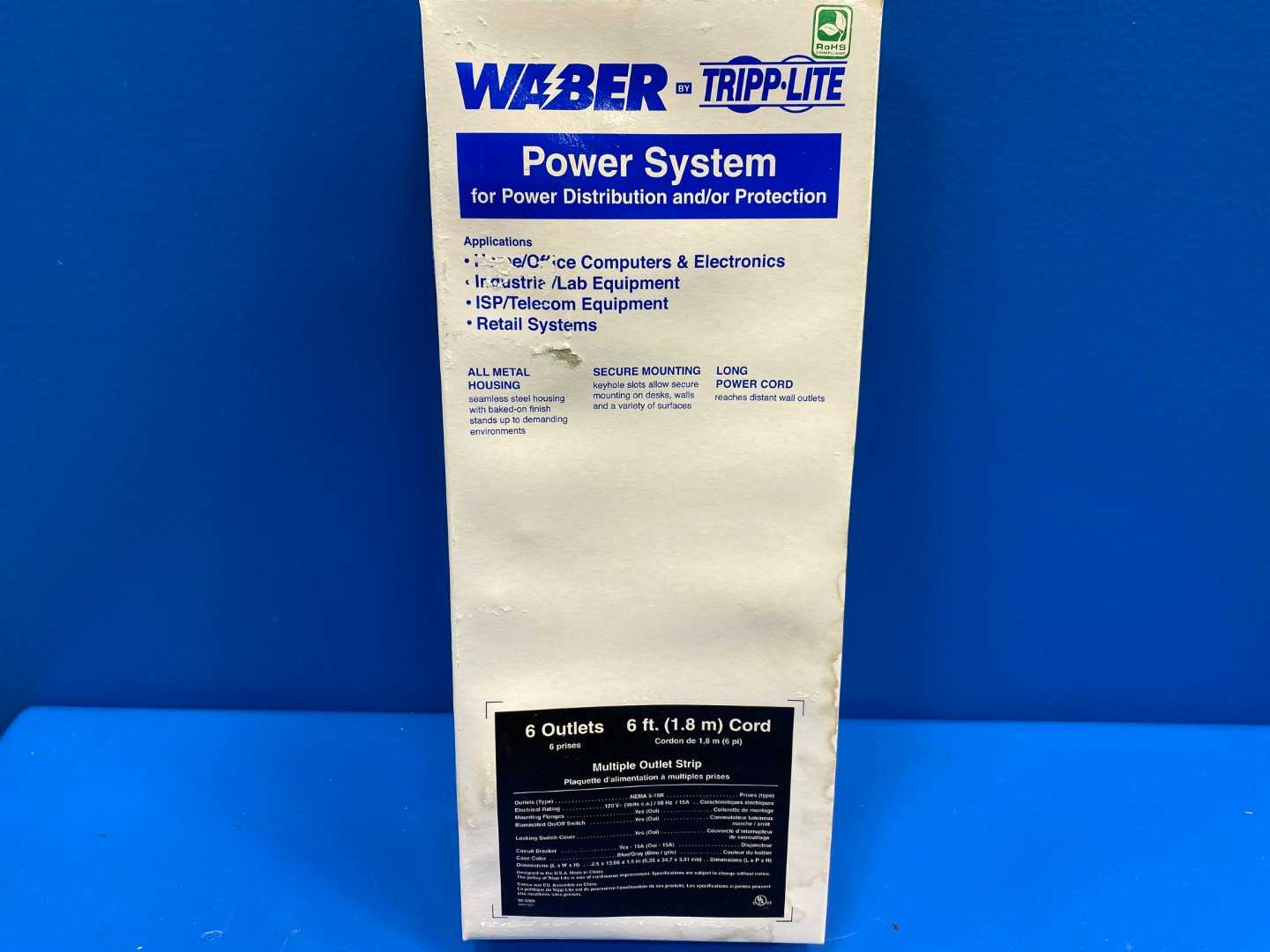 Waber by Tripp-Lite UL24CB-15  Power System 6 outlets