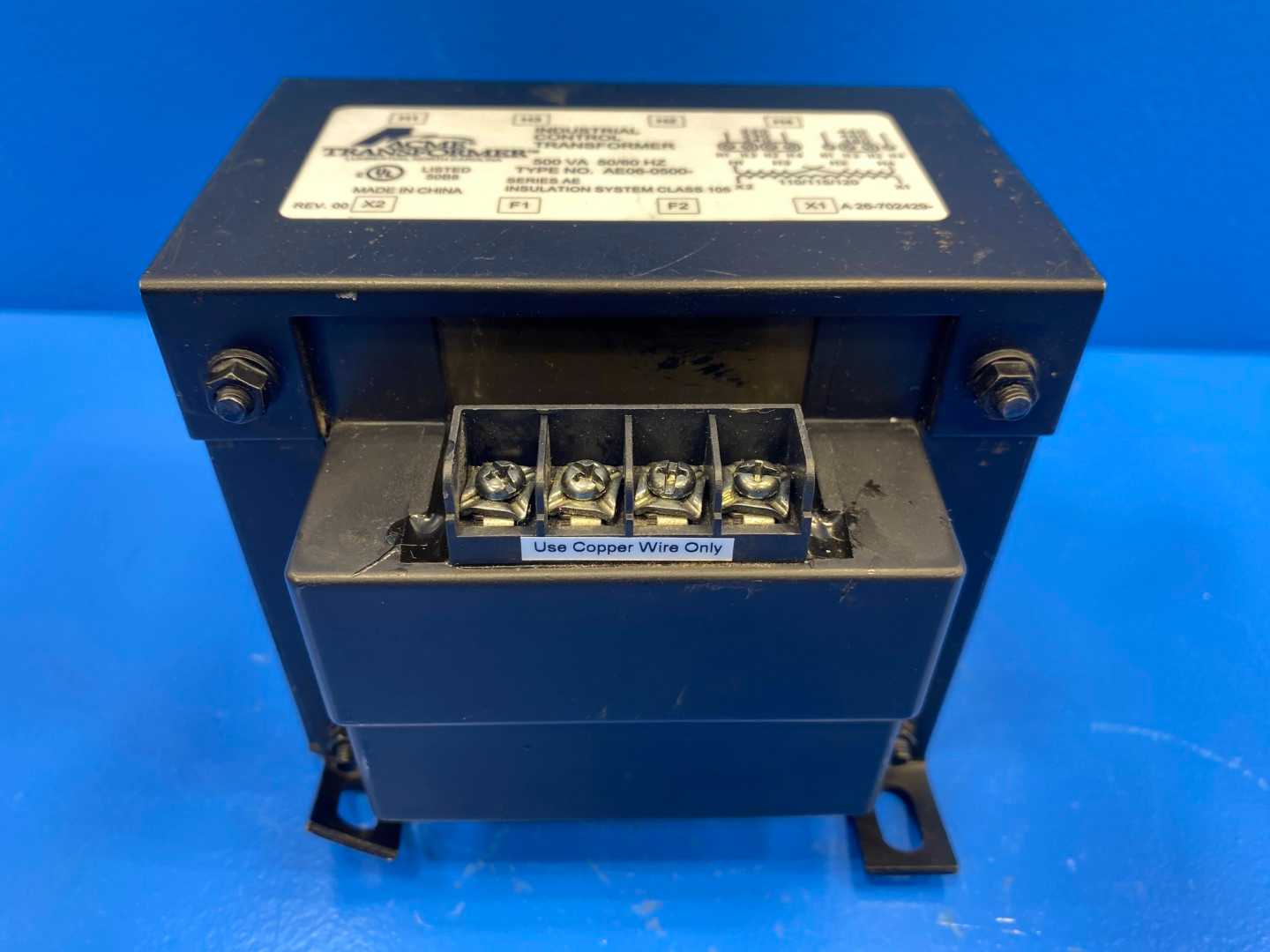 Acme  AE06–0500 Transformer Industrial Control Transformer 
