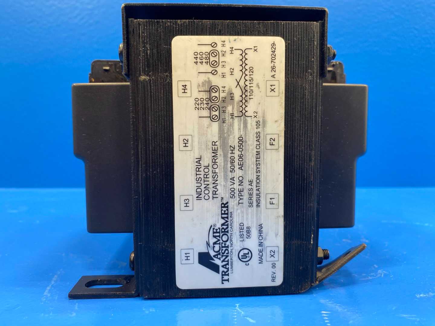 Acme  AE06–0500 Transformer Industrial Control Transformer 