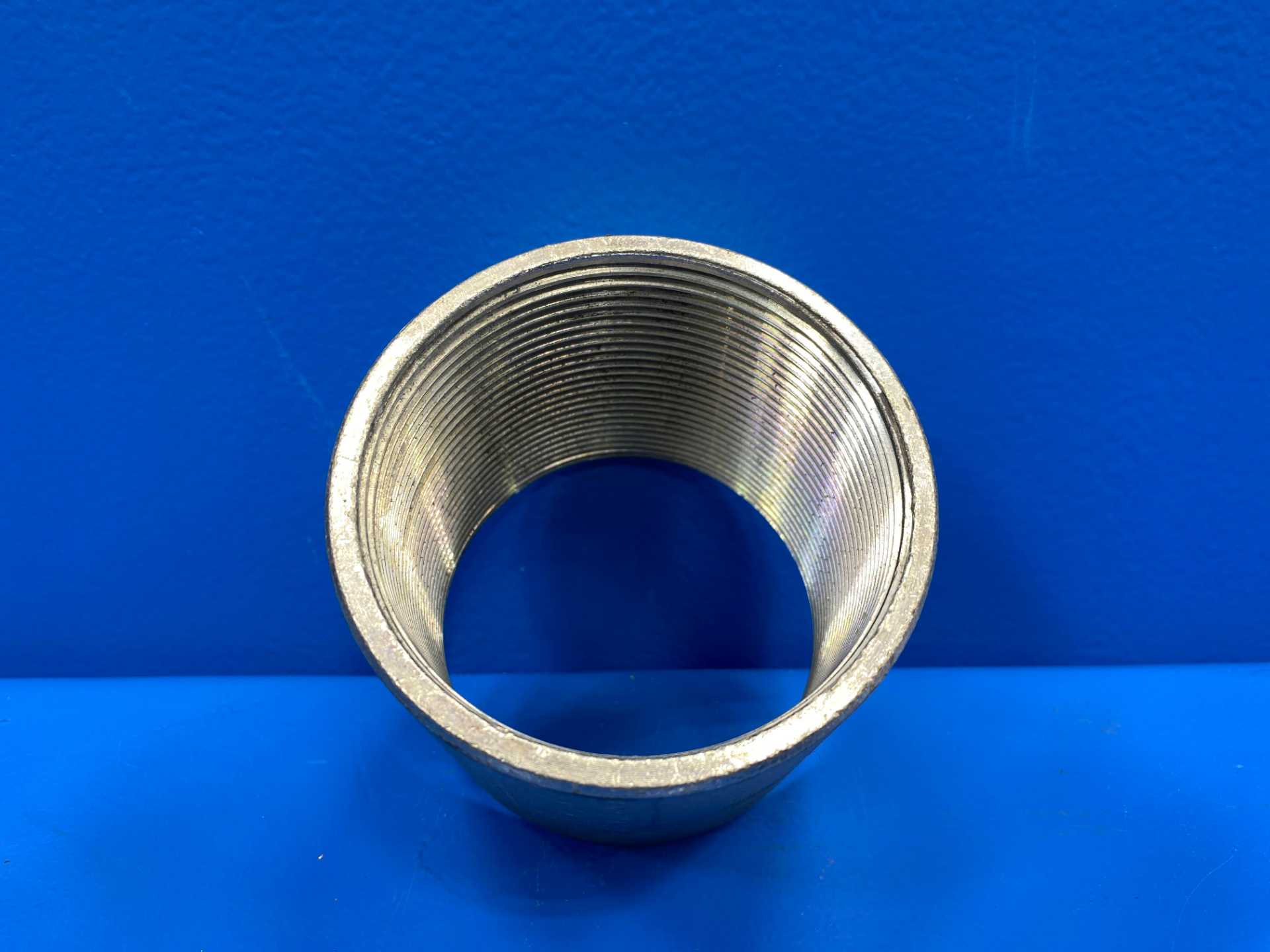 3 1/2" Threaded Tapered Merchant Coupling Galvanized Steel