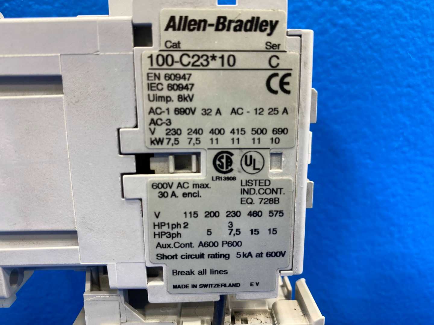 Allen-Bradley 100-C23*10 Standard IEC Contactor
