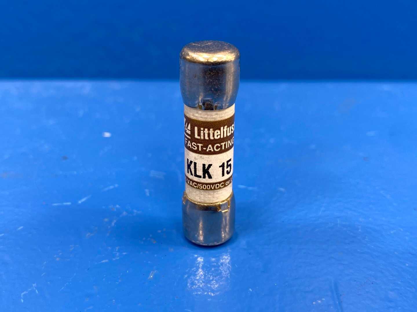 15 AMP Littelfuse Fast Acting KLK 15