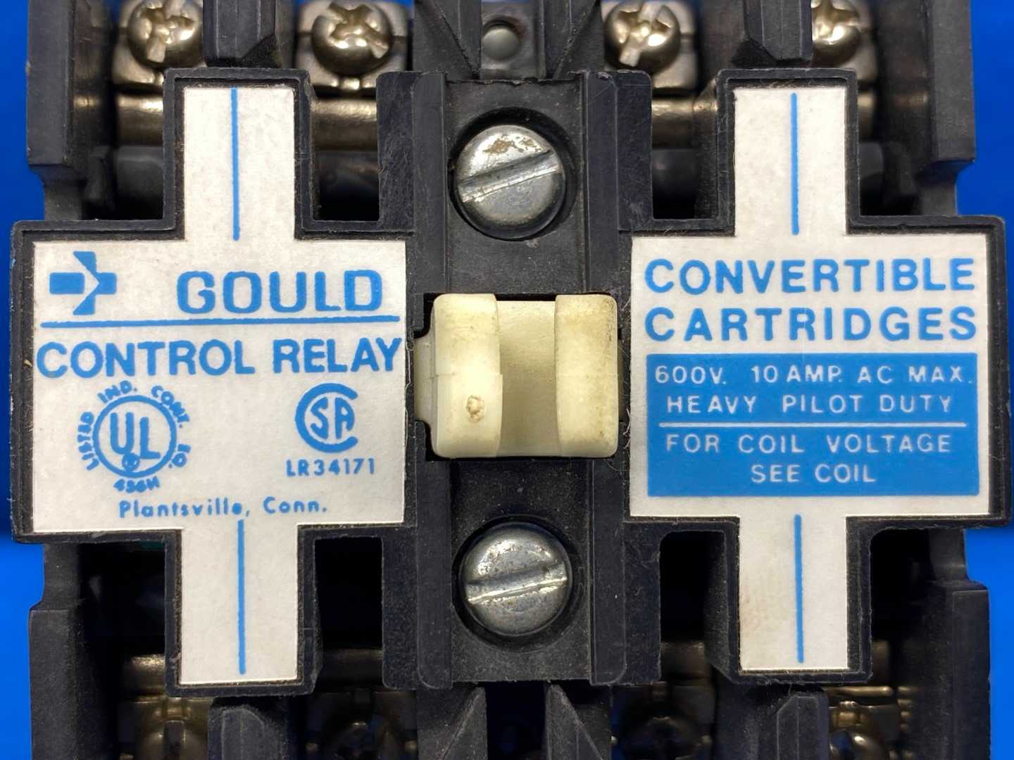 Gould Magnet Block 300v And 600v For Control Relay